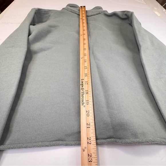 !!!! SOLD !!! Sweatshirt Women's XS Gray Patrick Popover Henley Elephant Terry - Picture 9 of 12